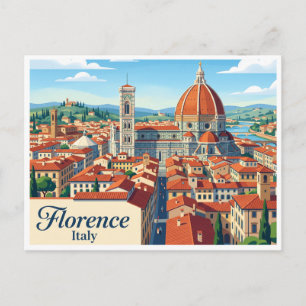 Dom von Florenz und Duomo Italien Postkarte