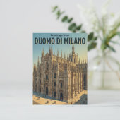 Dom von Mailand Italien Postkarte (Stehend Vorderseite)