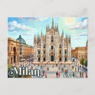 Dom von Mailand Italien Postkarte