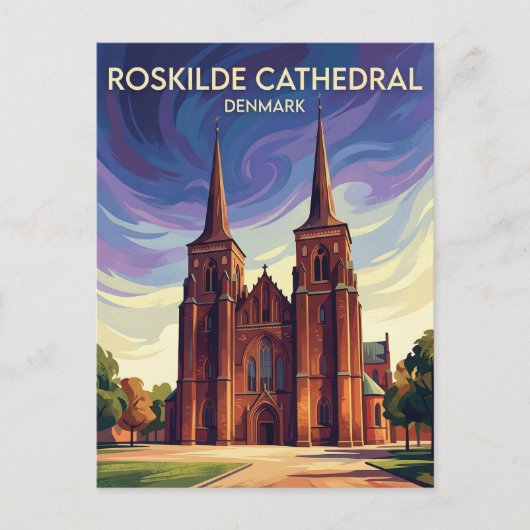 Dom von Roskilde Dänemark Postkarte (Vorderseite)