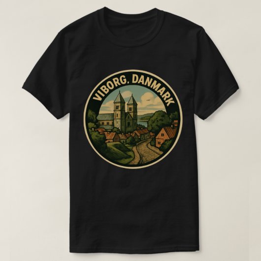 Dom von Viborg Dänemark T-Shirt (Design vorne)