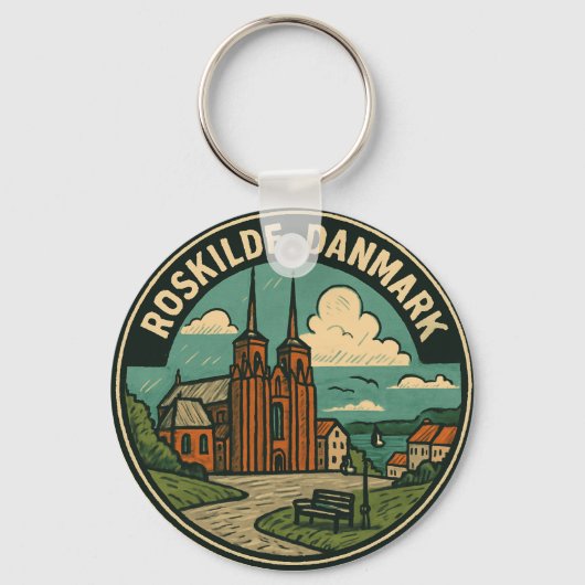 Dom zu Roskilde Dänemark Schlüsselanhänger (Vorderseite)