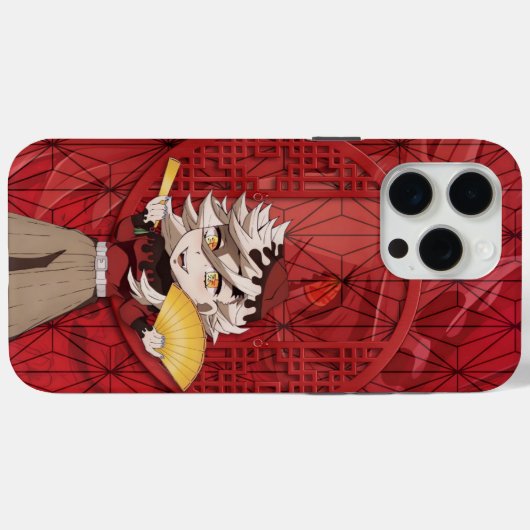 Doma Upper Moon 2 Chibi Case-Mate iPhone Hülle (Rückseite (Horizontal))