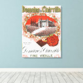 Domaine De Clairville WeinetikettEuropa Leinwanddruck (Insitu (Holzboden))
