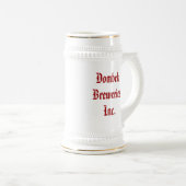 Dombek Breweries Inc., gutes Bier f… - Besonders Bierglas (VorderseiteRechts)