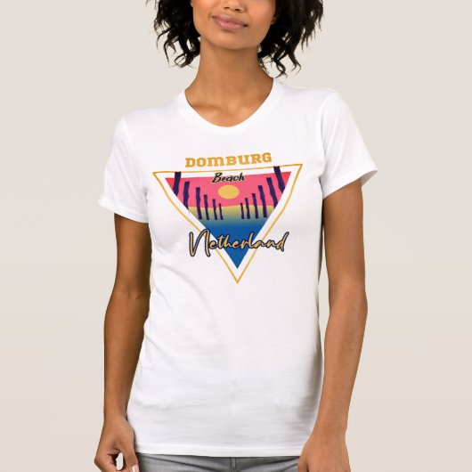 Domburg Beach Netherland T-Shirt (Vorderseite)
