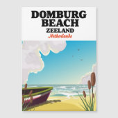 Domburg Beach Zeeland Domburg Beach Magnetkarte (Vorderseite)