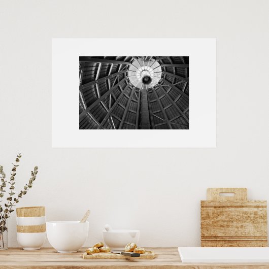 Dome Bones B&W Poster (Küche)