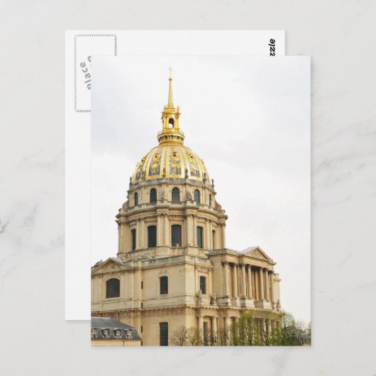 Dôme des Invalides Postkarte (Vorne/Hinten)