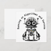 Dome Head Robot - Auf Algorithmen & Sarcasm laufen (Vorne/Hinten)