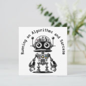 Dome Head Robot - Auf Algorithmen & Sarcasm laufen (Stehend Vorderseite)