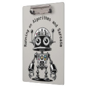 Dome Head Robot - Auf Algorithmen & Sarcasm laufen Klemmbrett (Links)