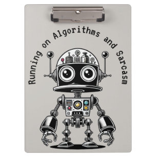 Dome Head Robot - Auf Algorithmen & Sarcasm laufen Klemmbrett