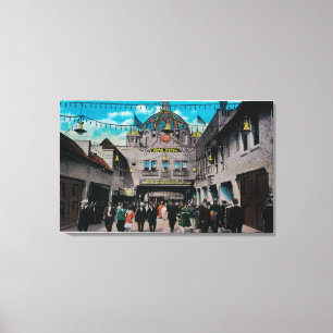 Dome Hotel from Ocean Park Pier Leinwanddruck