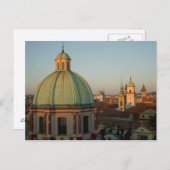 Dome of Church of Saint Francis, Prag, Tschechisch Postkarte (Vorne/Hinten)