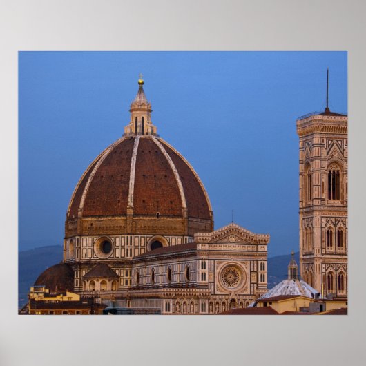 Dome of Santa Maria del Fiore Cathedral in warm Poster (Vorne)