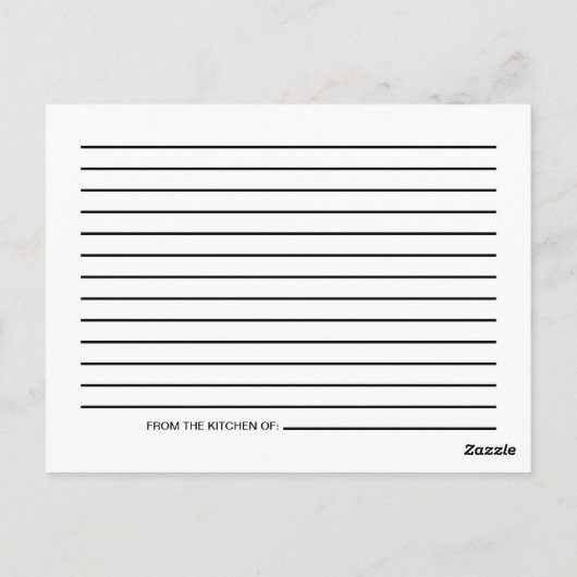 Domed Serving Platter Recipe Card Postkarte (Rückseite)