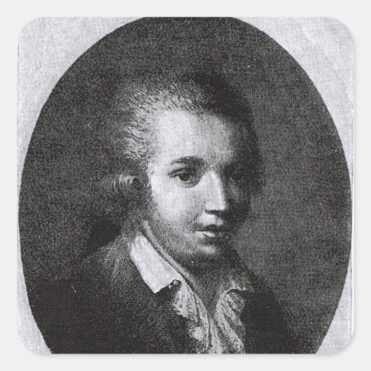 Domenico Cimarosa Quadratischer Aufkleber (Vorderseite)