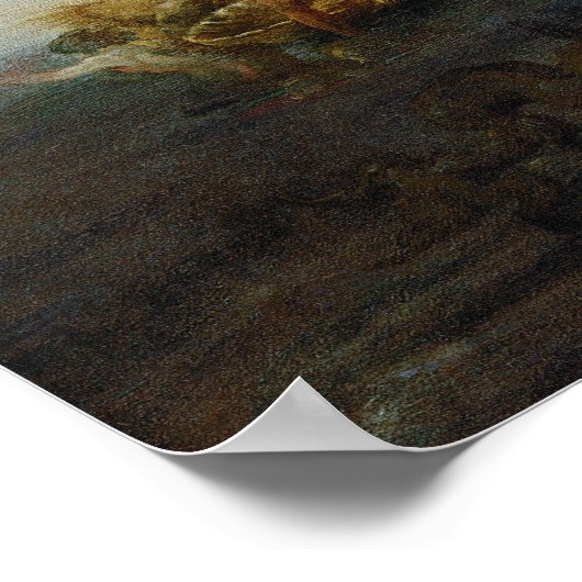 Domenico Fetti Hero Mourning the Dead Leander Poster (Ecke)