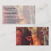 Domenico Ghirlandaio - Der Besuch Visitenkarte (Vorne/Hinten)