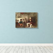 Domenico Induno - der Jäger es Il cacciatore Leinwanddruck (Insitu (Holzboden))