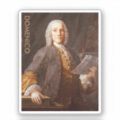 Domenico Scarlatti Aufkleber (Vorderseite)