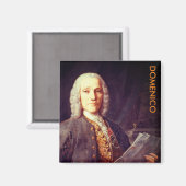 Domenico Scarlatti Magnet (Vorderseite/Rückseite)