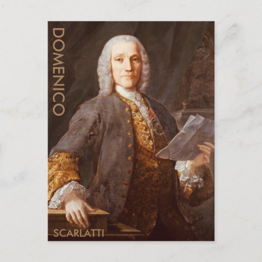 Domenico Scarlatti Postcard Postkarte (Vorderseite)