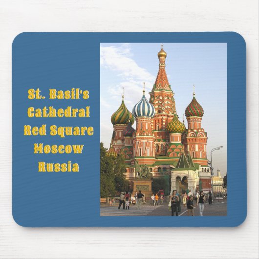 "DOMES OF ST. BASIL'S, MOSKAU" MAUSMAT/MOUSEPAD MOUSEPAD (Vorne)