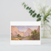 Domes Yosemite Vintag Prang Lithograph Postkarte (Stehend Vorderseite)