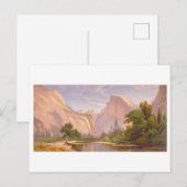 Domes Yosemite Vintag Prang Lithograph Postkarte (Vorne/Hinten)