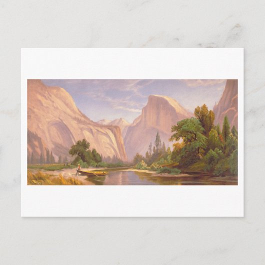 Domes Yosemite Vintag Prang Lithograph Postkarte (Vorderseite)