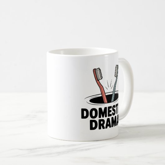 Domestic Drama | Relationship Chaos with Humor Kaffeetasse (VorderseiteRechts)