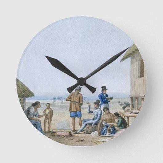 Domestic occupations, Agagna, Guam, Philippines, f Runde Wanduhr (Vorderseite)