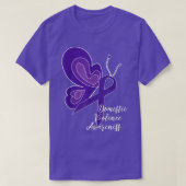DOMESTIC VIOLENCE AWARENESS ABUSE PURPLE RIBBON BU T-Shirt (Design vorne)