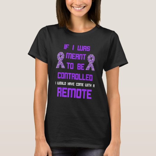 Domestic Violence Awareness Remote World Narcissis T-Shirt (Vorderseite)