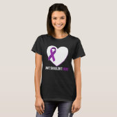 Domestic Violence Awareness Survivor  Heart T-Shirt (Vorne ganz)