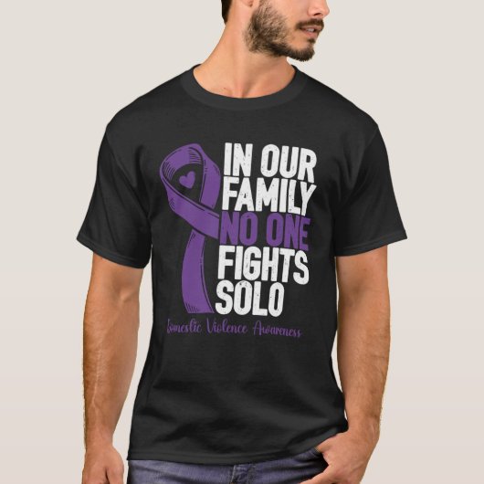 Domestic Violence  Family Domestic Violence Awaren T-Shirt (Vorderseite)
