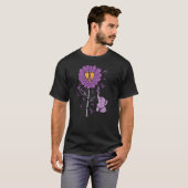Domestic Violence Sunflower Elephant Awareness Wom T-Shirt (Vorne ganz)
