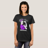 Domestic Violence Warrior Unbreakable Awareness T-Shirt (Vorne ganz)