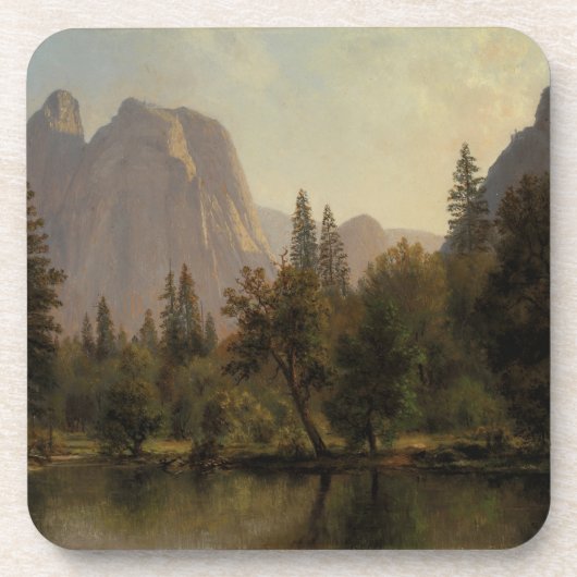 Domgestein, Yosemitetal Albert Bierstadt Getränkeuntersetzer (Vorderseite)