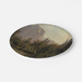 Domgestein, Yosemitetal Albert Bierstadt Pappteller (Schrägansicht)