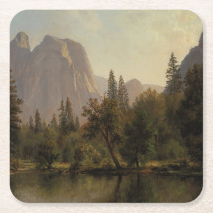 Domgestein, Yosemitetal Albert Bierstadt Rechteckiger Pappuntersetzer