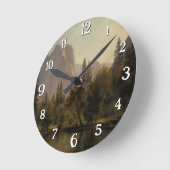 Domgestein, Yosemitetal Albert Bierstadt Runde Wanduhr (Winkel)
