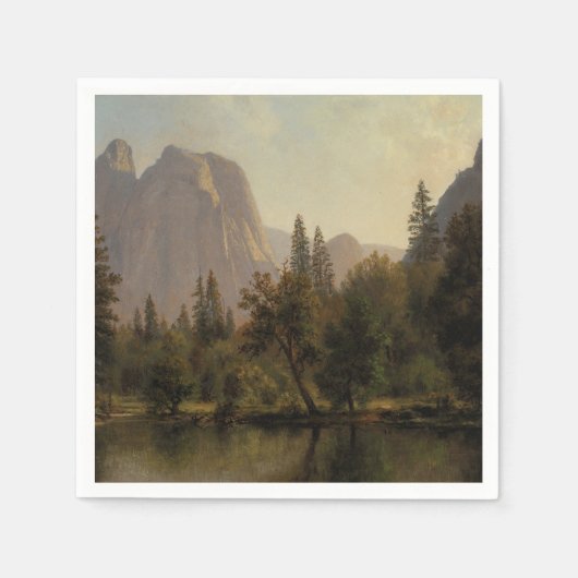 Domgestein, Yosemitetal Albert Bierstadt Serviette (Vorderseite)