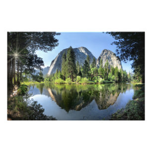 Domgesteine über dem Merced River - Yosemite Fotodruck