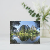 Domgesteine über dem Merced River - Yosemite Postkarte (Stehend Vorderseite)