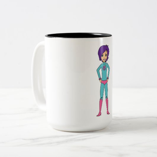 Domiknitter zwei Ton-Tasse Zweifarbige Tasse (Vorderseite Links)