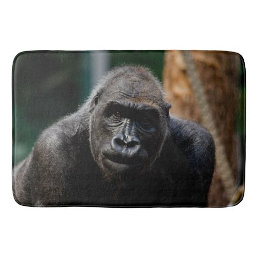 Dominant Primat Gorilla Ape Badematte (Vorderseite)