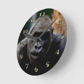 Dominant Primat Gorilla Ape Runde Wanduhr (Winkel)